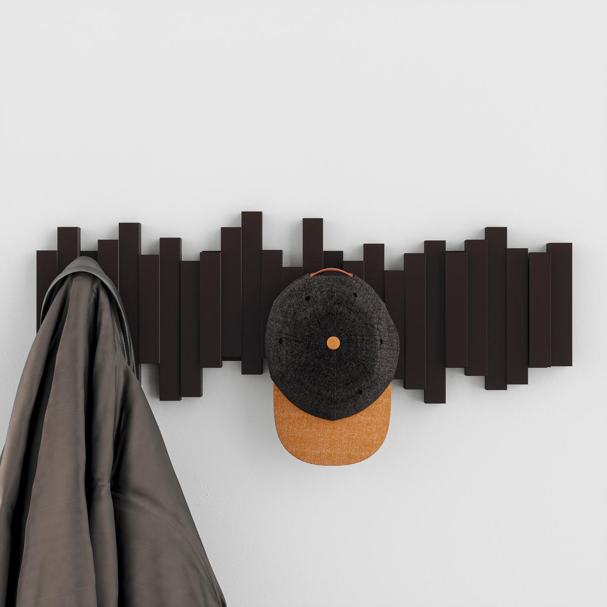WANDGARDEROBE  in Braun  - Braun, Basics, Kunststoff (49/18/3cm) - Umbra