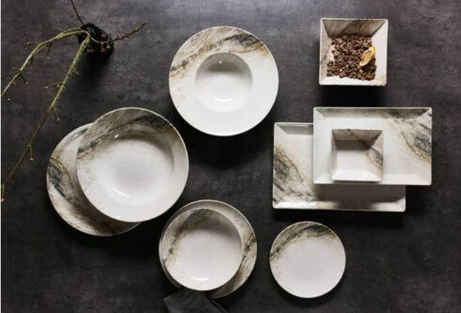 GOURMETTÁNYÉR  - bézs/barna, Basics, kerámia (28/7cm) - Ritzenhoff Breker