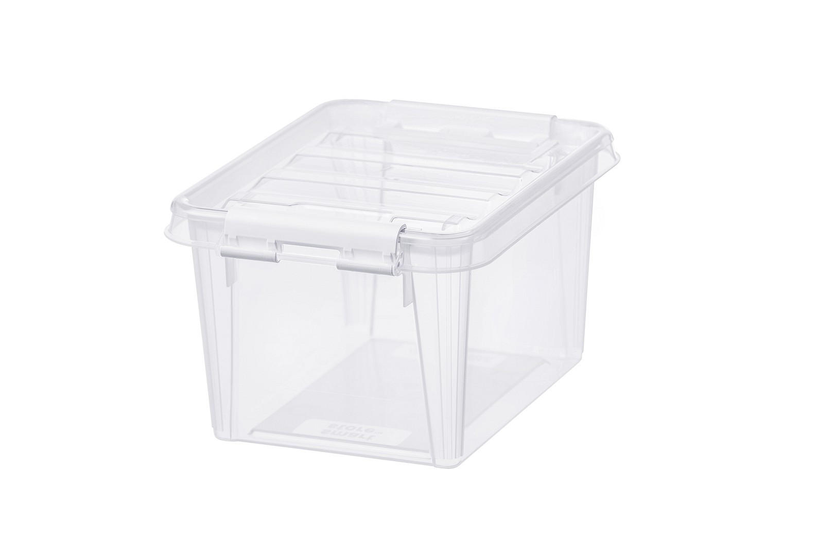 FÖRVARINGSLÅDA 20/15/11 cm   - klar/vit, Basics, plast (20/15/11cm) - Smart Store