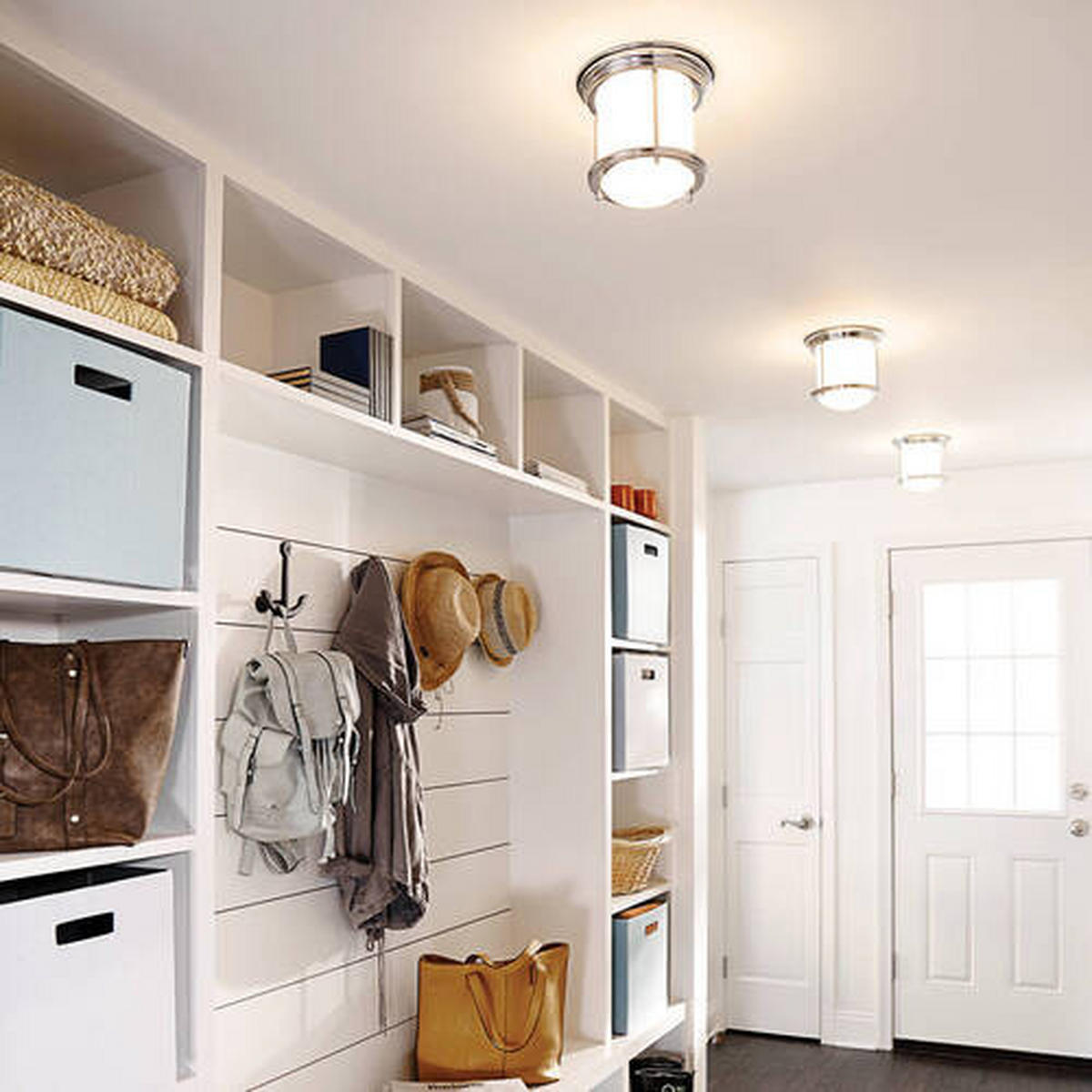 DECKENLEUCHTE  19.6/18.5 cm    - Chromfarben, Konventionell, Glas/Metall (19.6/18.5cm) - Elstead Lighting