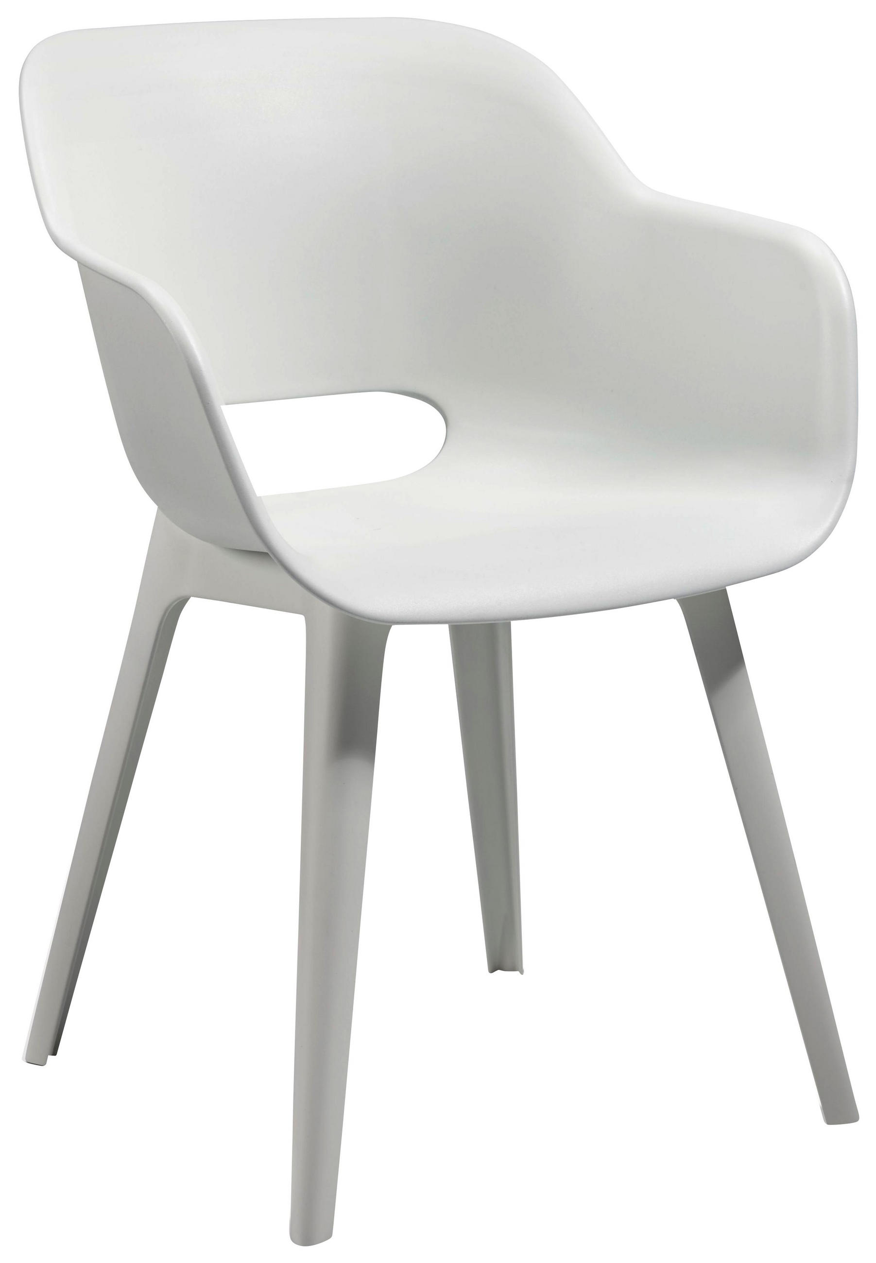 Gartensessel in Kunststoff Weiß