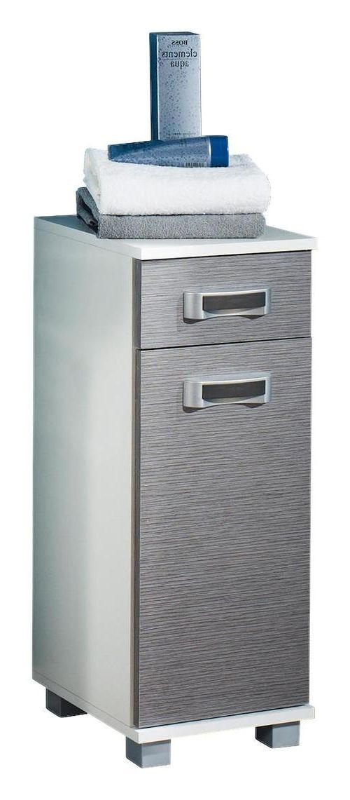 UNTERSCHRANK 30,3/75,3/32,6 cm   - Anthrazit/Silberfarben, MODERN, Holzwerkstoff/Kunststoff (30,3/75,3/32,6cm) - MID.YOU