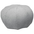 POUF Cord 60/30/60 cm  - Hellgrau, Design, Textil (60/30/60cm) - Carryhome