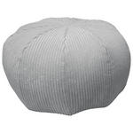 POUF Cord 60/30/60 cm  - Hellgrau, Design, Textil (60/30/60cm) - Carryhome