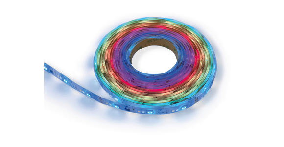 LED-STRIP 300 cm  Rainbow 3  - Weiß, Design, Kunststoff (300cm) - Novel