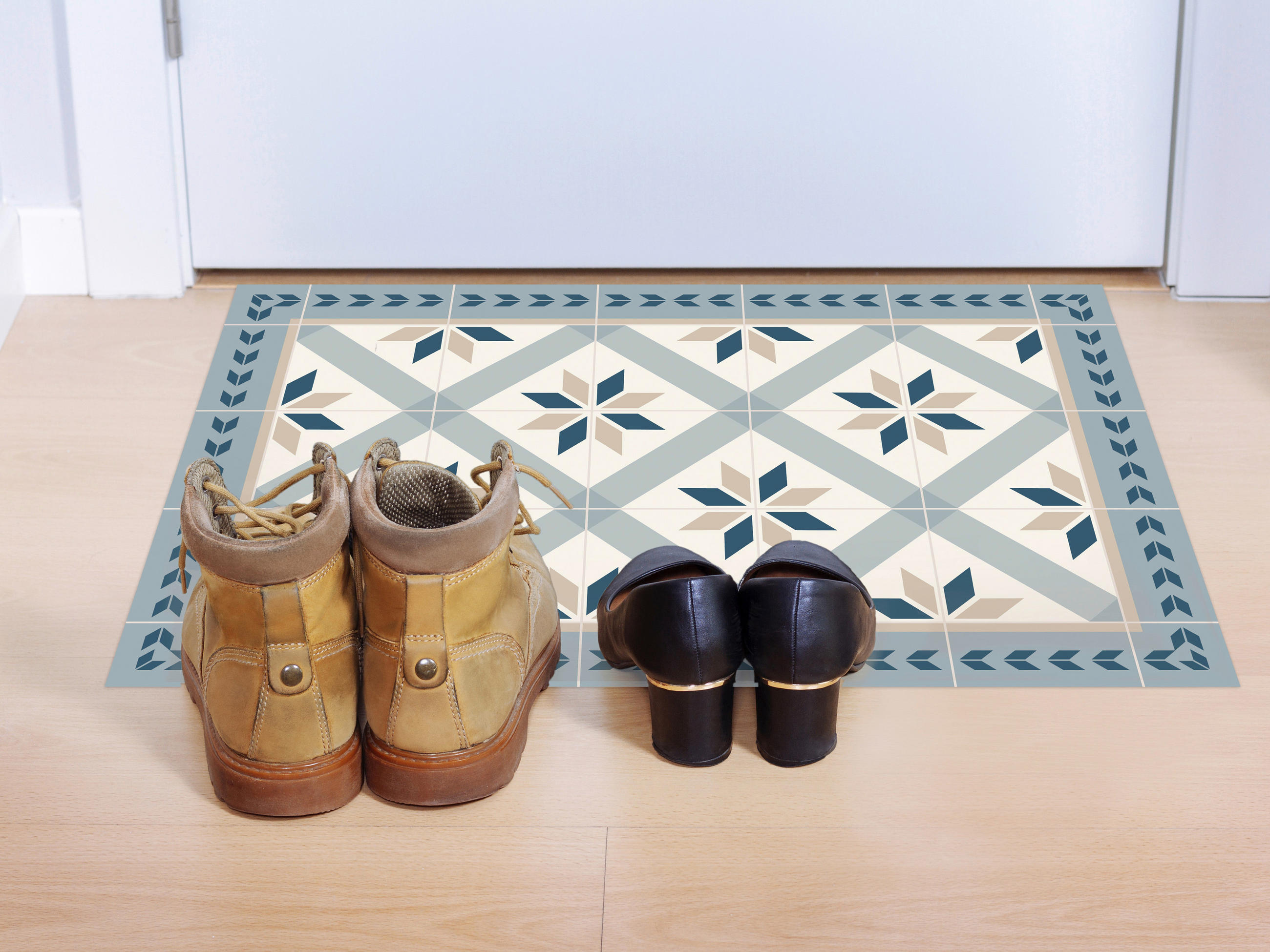 OUTDOORTEPPICH 40/60 cm Blau - Blau, Design, Kunststoff (40/60cm)