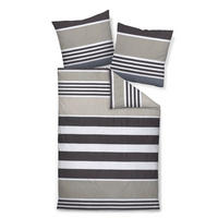 BETTWÄSCHE Makosatin 200/200 cm  - Braun, Design, Textil (200/200cm) - Janine