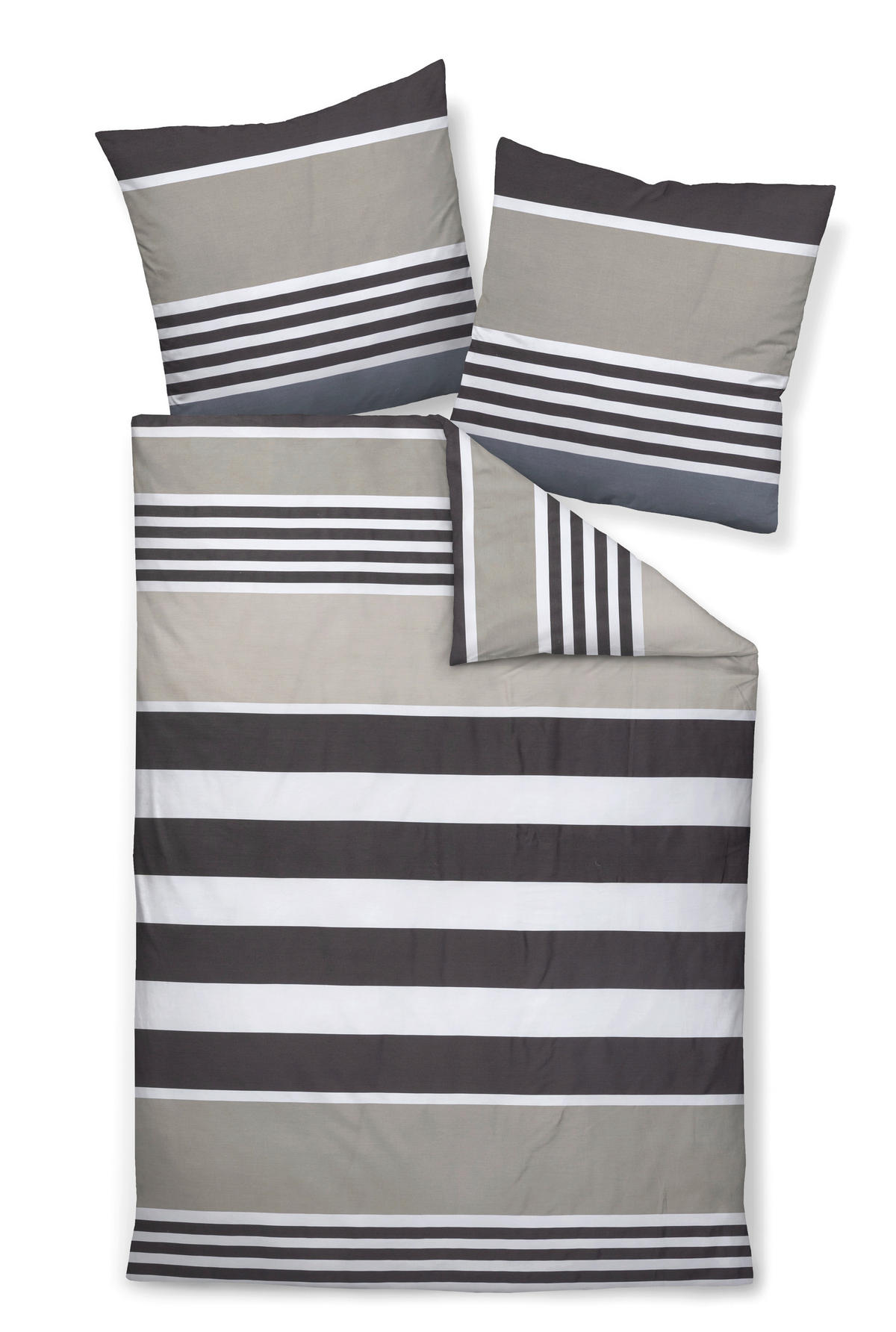 BETTWÄSCHE Makosatin 200/200 cm  - Braun, Design, Textil (200/200cm) - Janine