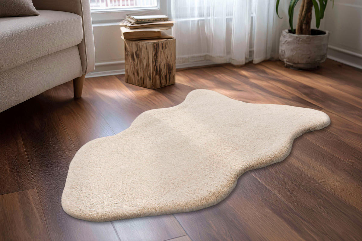 Covor Cu Fir Lung   - bej, Basics, textil (60/90cm) - Kayoom
