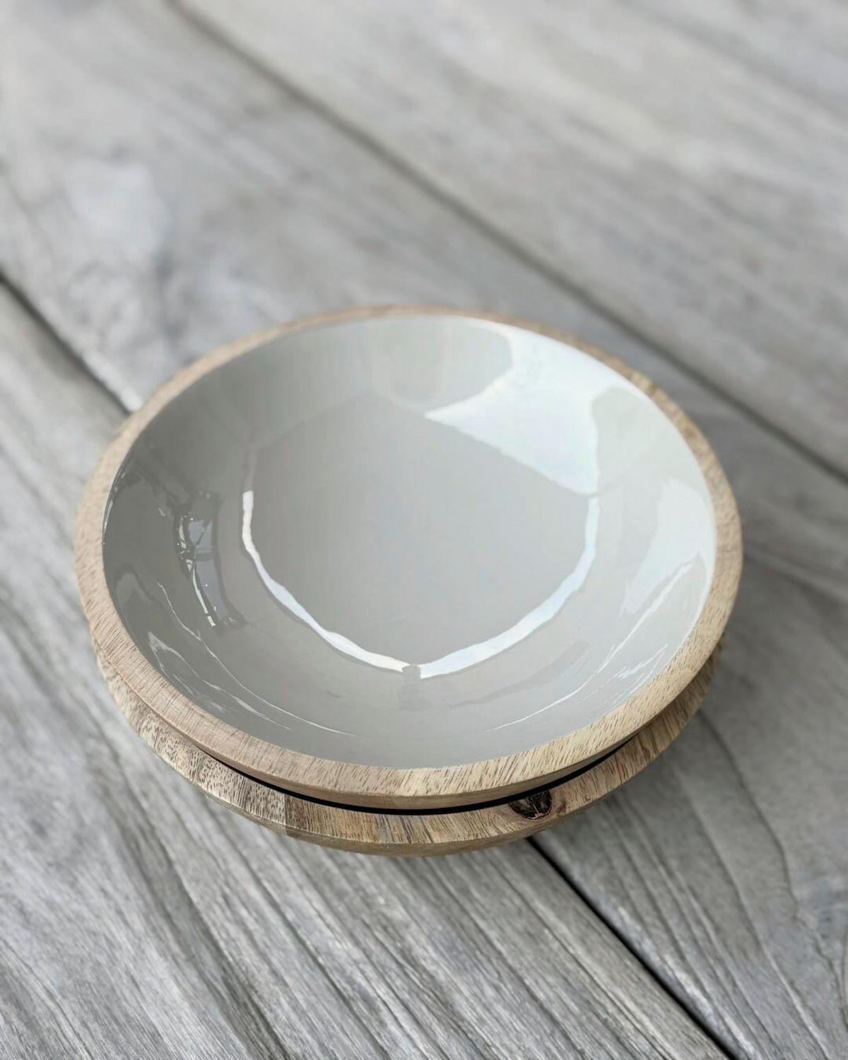 SCHALE Ganzjährlich   - Greige/Naturfarben, Basics, Holz/Stein (20/6,5cm) - FYNCH-HATTON