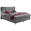 BOXBETT 180/200 cm  in Grau  - Chromfarben/Grau, Design, Textil/Metall (180/200cm) - Ti'me