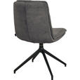 STUHL - Anthrazit/Schwarz, Design, Textil/Metall (49/90/68cm) - Johann Jakob