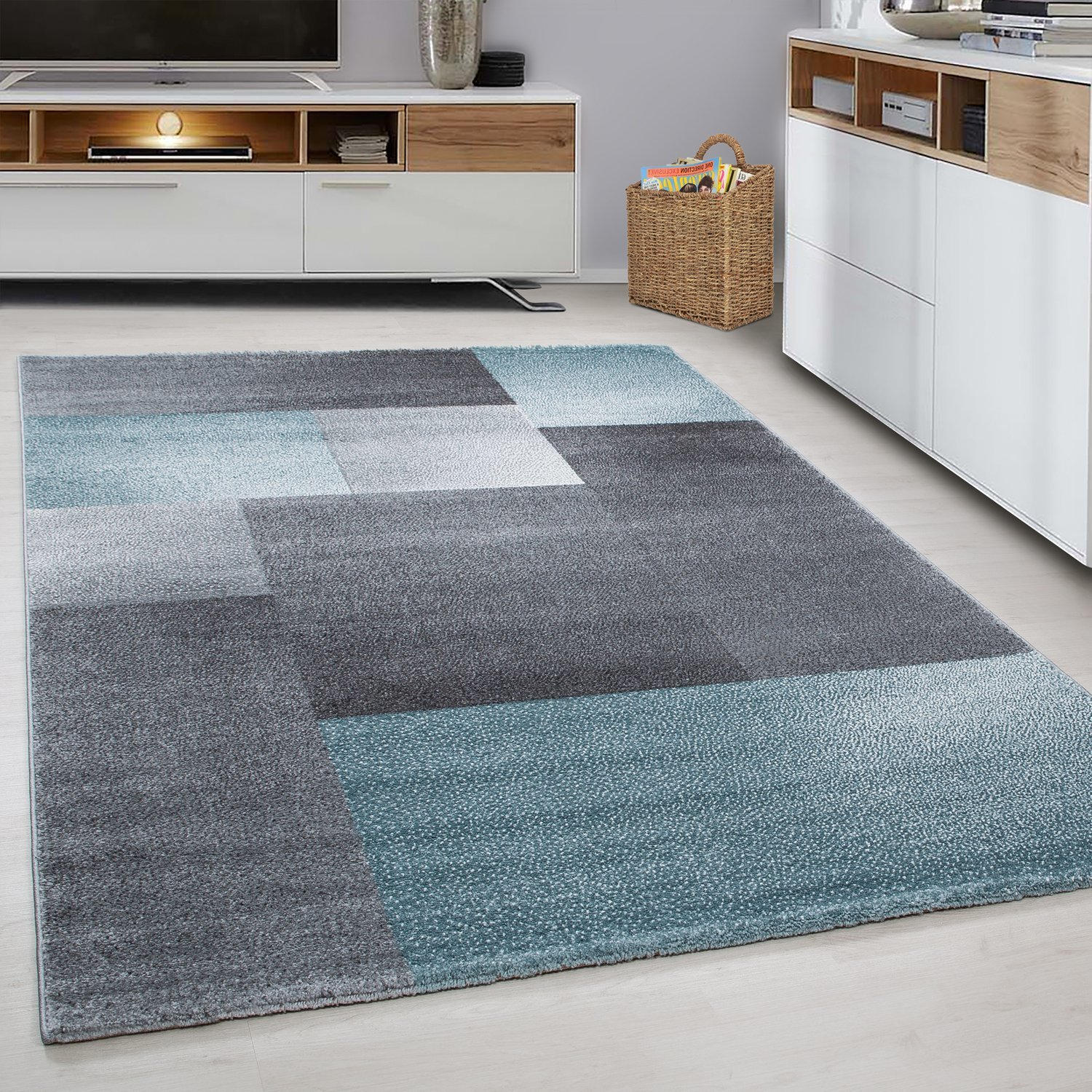 WEBTEPPICH 120/170 cm Lucca 1810 Blau  - Blau, Trend, Textil (120/170cm)