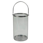 LATERNE - Klar/Edelstahlfarben, LIFESTYLE, Glas/Metall (18,5/28/16cm) - Ambia Home