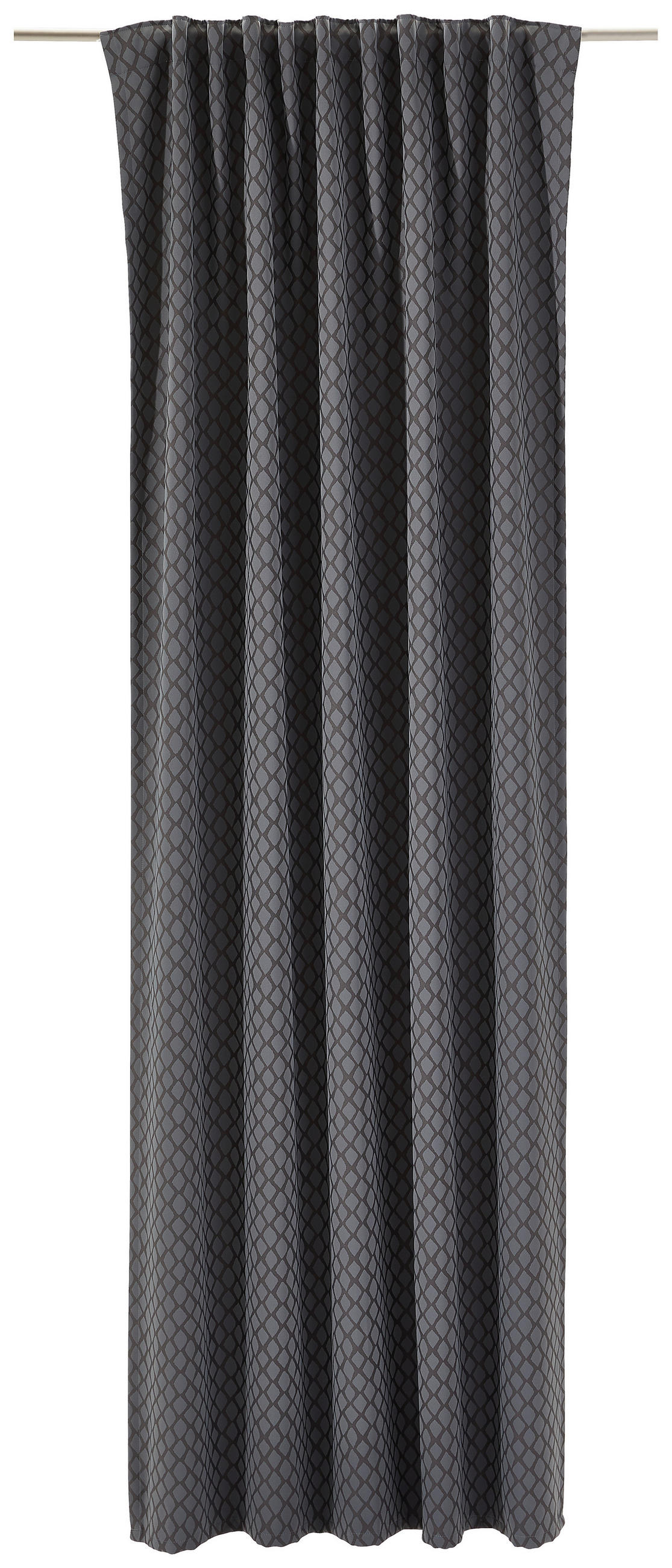 FERTIGVORHANG LUNA blickdicht 140/245 cm   - Dunkelgrau, KONVENTIONELL, Textil (140/245cm) - Dieter Knoll