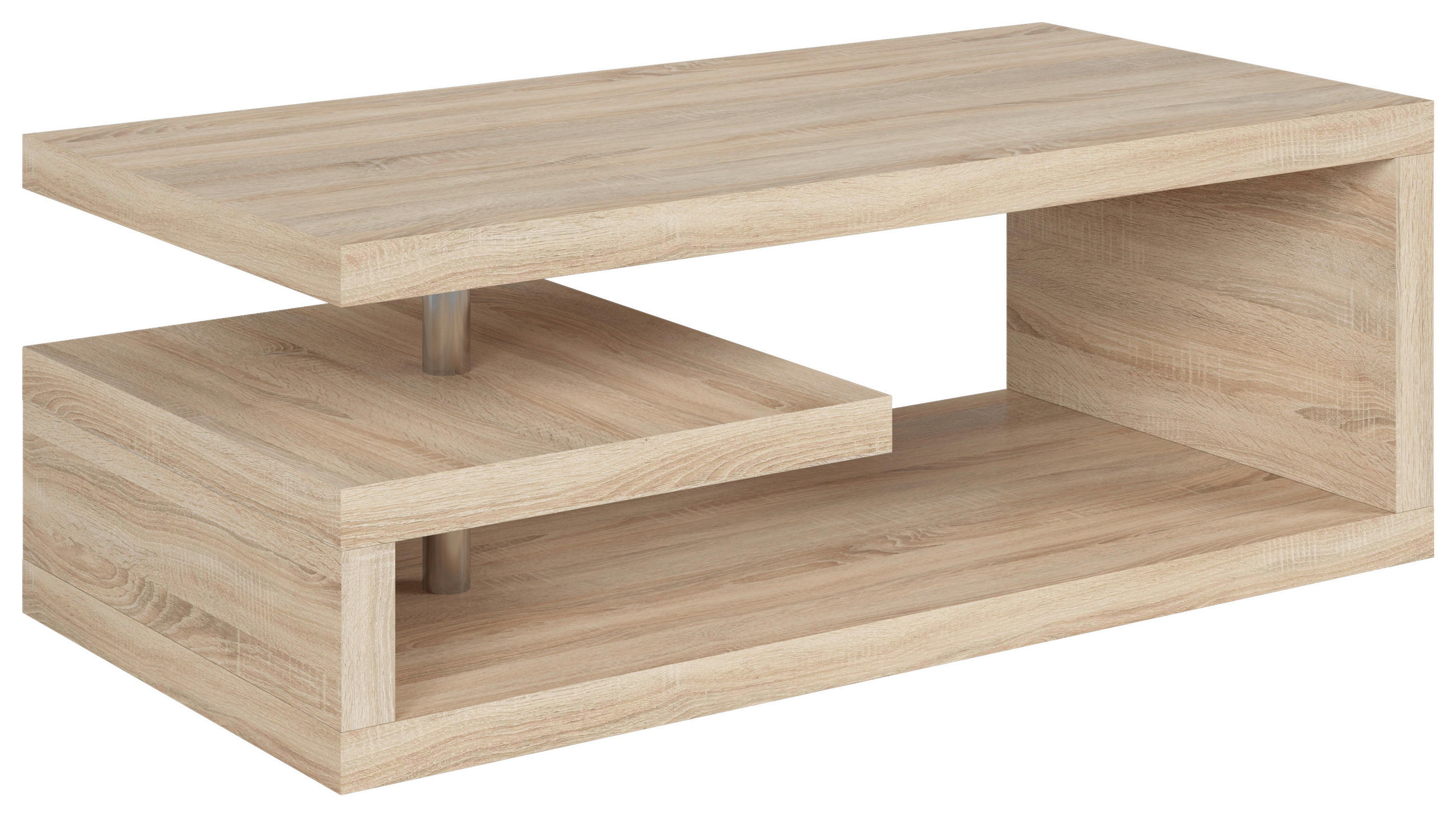 COUCHTISCH in Holzwerkstoff 120/60/45 cm  - Sonoma Eiche, Design, Holzwerkstoff (120/60/45cm)