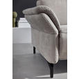 2-SITZER-SOFA Lederlook Hellgrau  - Hellgrau/Schwarz, KONVENTIONELL, Textil/Metall (194/103/92cm) - Dieter Knoll
