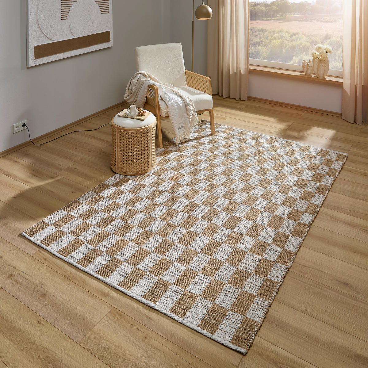 JUTETEPPICH 160/230 cm Naturfarben rechteckig  - Naturfarben, Natur, Textil (160/230cm) - Linea Natura