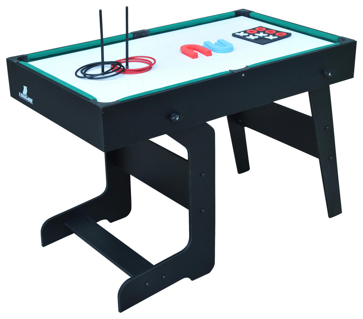 table multi-jeux - Schwarz, Konventionell, Holz (61/81/119,00cm)