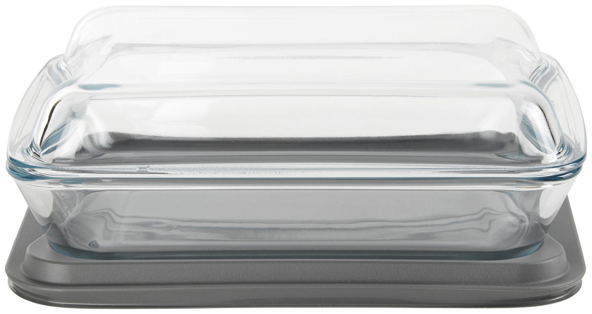 BRATFORM 320/228/108 cm - Klar/Dunkelgrau, Basics, Glas/Kunststoff (320/228/108cm) - Homeware Profession.