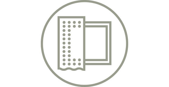 KURZGARDINE 60 cm   - Weiß, KONVENTIONELL, Kunststoff (60cm) - Esposa