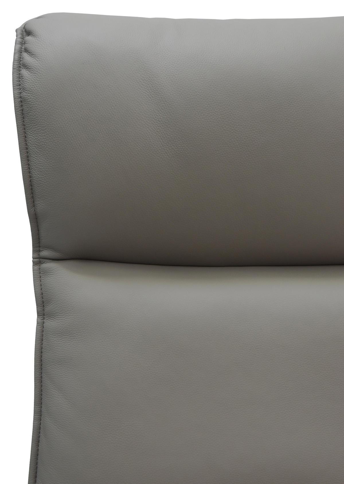 RELAXLIEGE Lederlook Kombination Echtleder/Lederlook Grau  - Schwarz/Grau, Design, Leder/Holz (69/108-86/130-174cm) - Lomoco