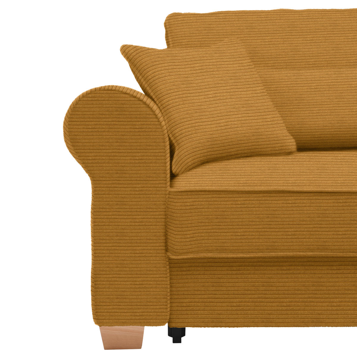 HÖRNSOFFA i senapsgul  - senapsgul, Modern, trämaterial/trä (255/185cm) - MID.YOU