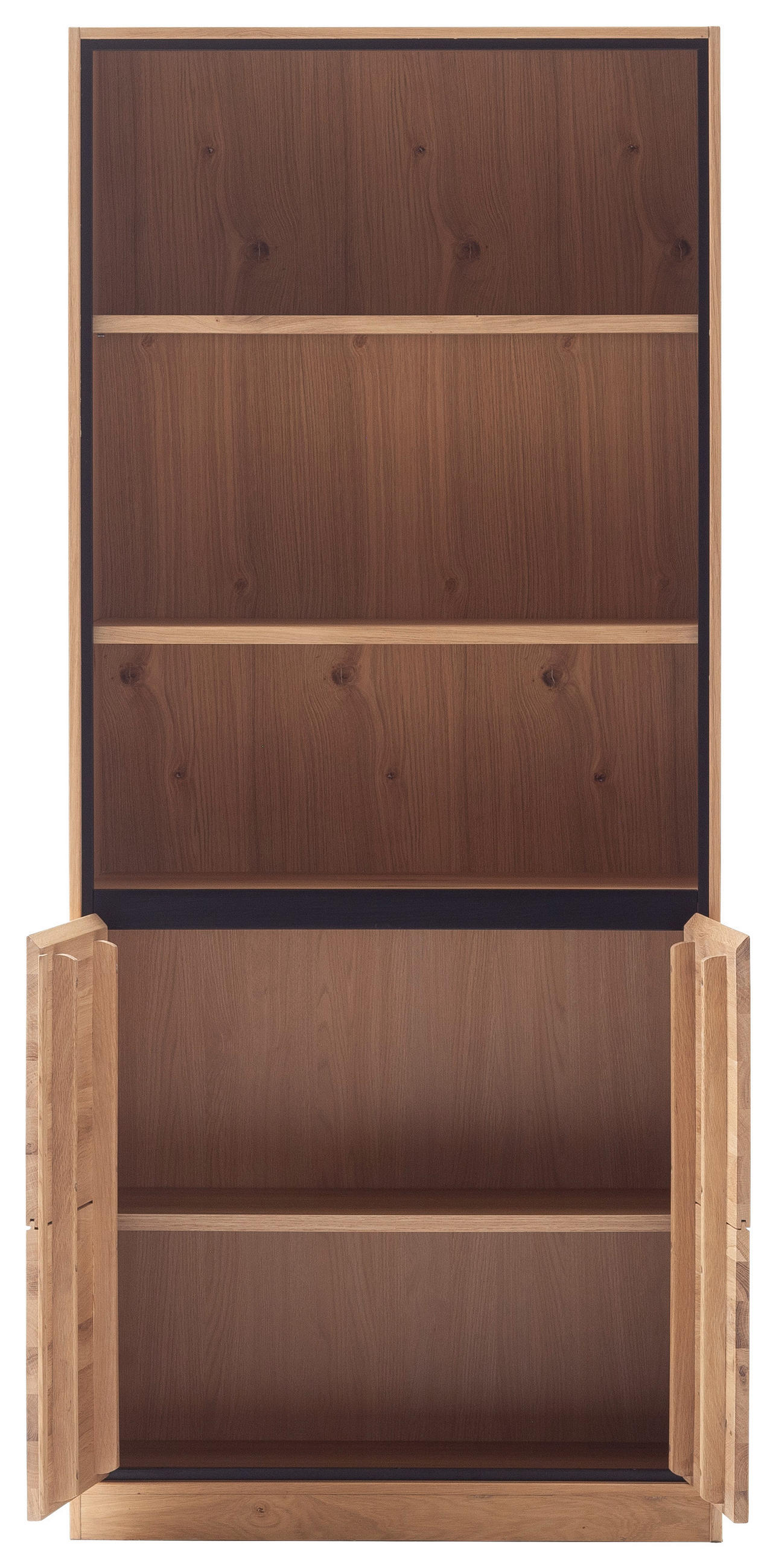 AKTENREGAL Asteiche furniert, massiv Eiche Bianco  - Eiche Bianco, KONVENTIONELL, Holz/Holzwerkstoff (86/198/40cm) - Linea Natura