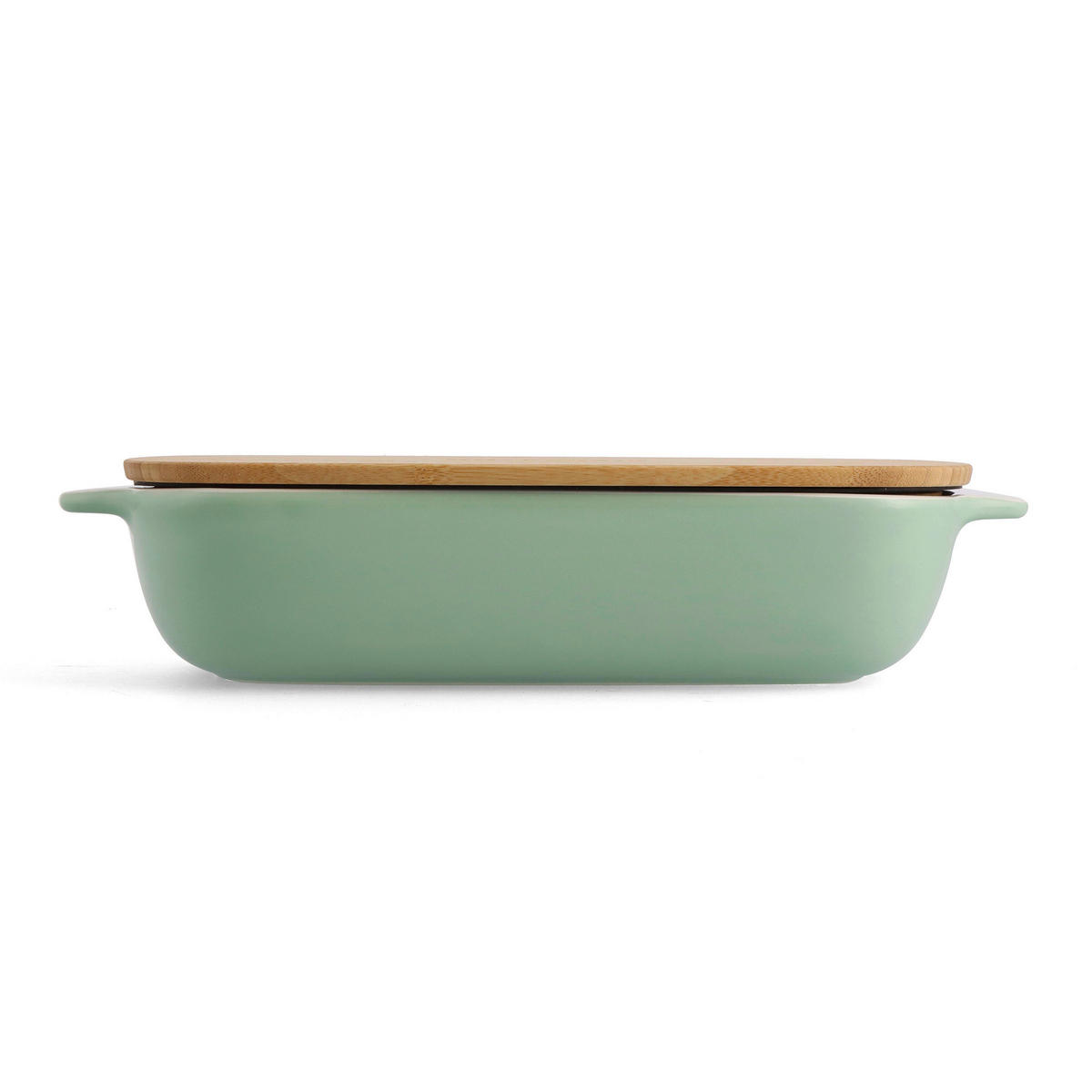 AUFLAUFFORM Keramik, Naturmaterialien Steingut  - Weiß/Hellgrün, Basics, Naturmaterialien/Keramik (24cm) - Kitchenaid