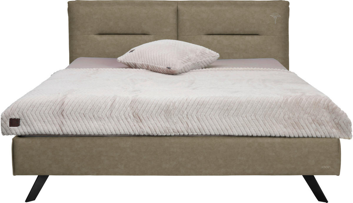 POLSTERBETT Beige 200/200 cm  - Beige/Schwarz, Design, Textil/Metall (200/200cm) - Joop!