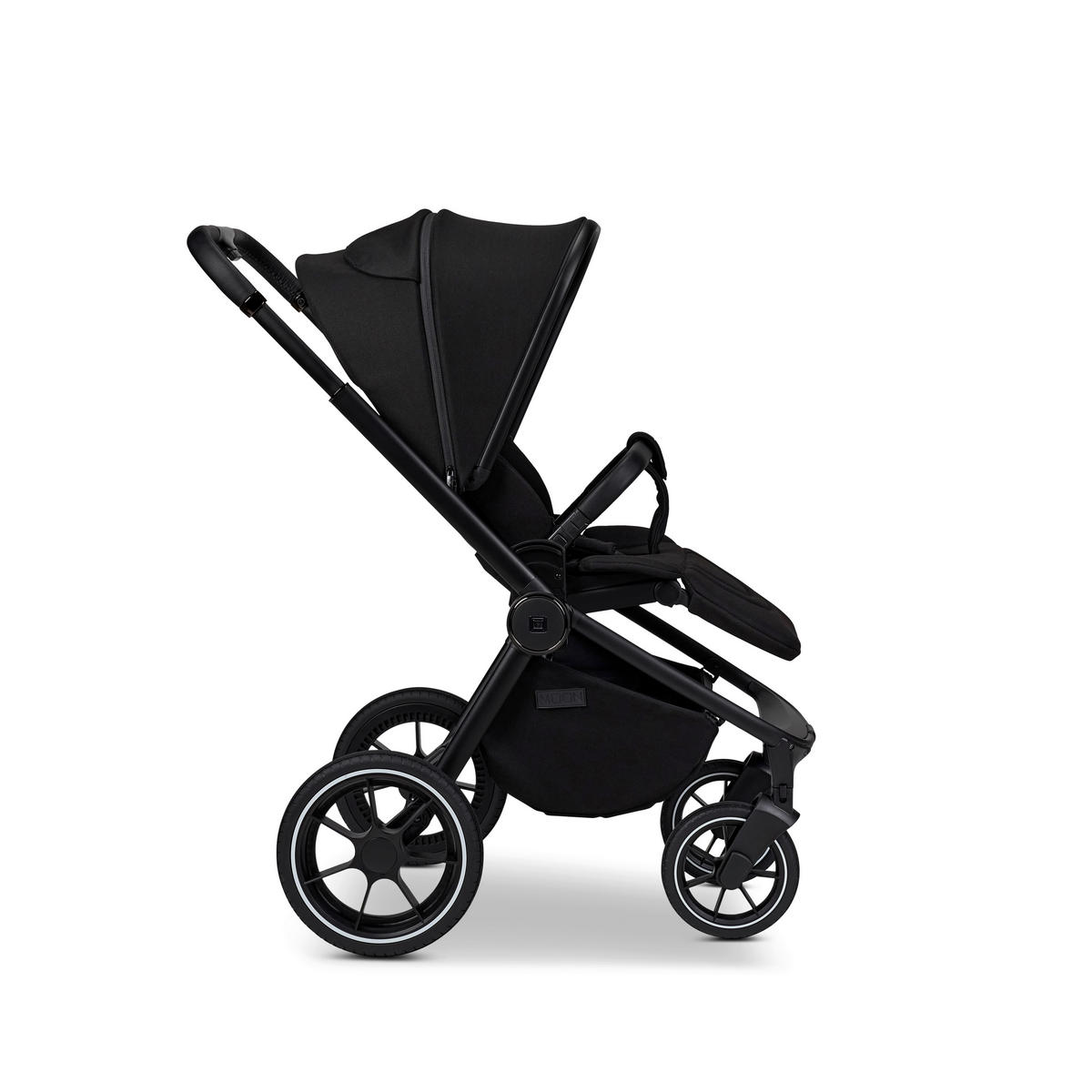 KOMBIKINDERWAGEN  Resea+  Onyx  - Schwarz, Basics, Textil (98.5/58/122cm) - Moon