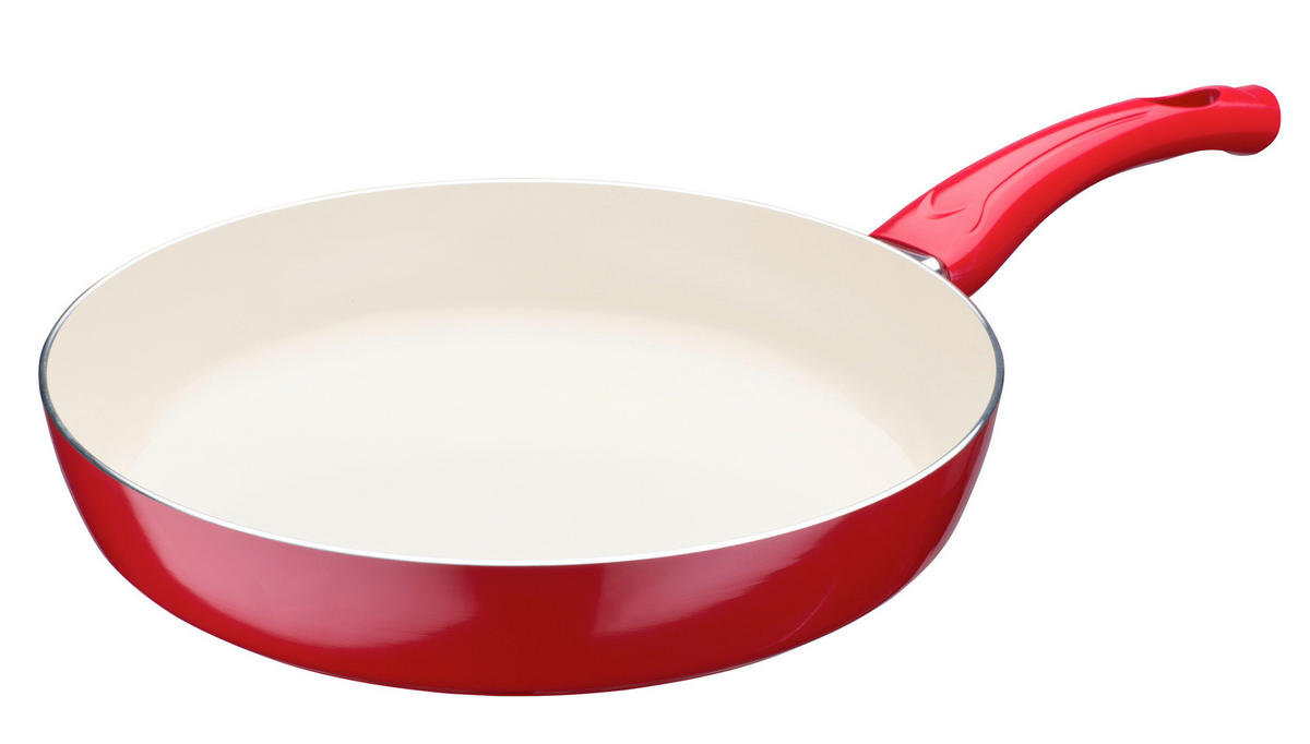 PFANNENSET Ceramica Beige 3-teilig  - Hellrot, Basics, Metall - GSW