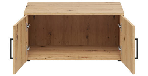 AUFSATZSCHRANK 70/35/40 cm   - Schwarz/Eiche Artisan, MODERN, Holzwerkstoff/Kunststoff (70/35/40cm) - Carryhome