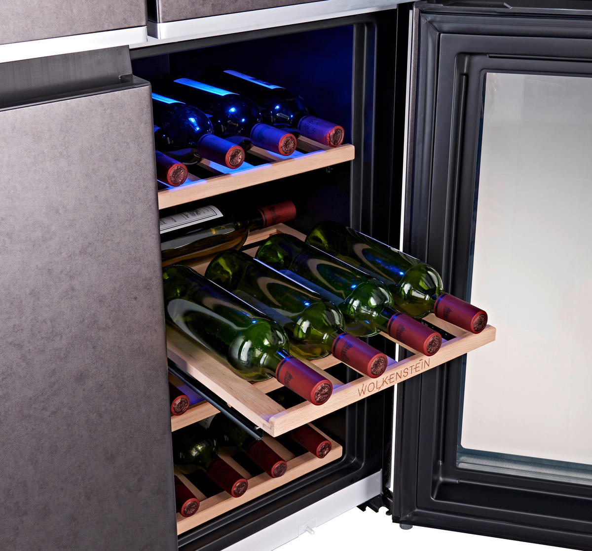 MULTI-DOOR WCD595EWTSNF ST  - Dunkelgrau, KONVENTIONELL, Kunststoff/Metall (90,5/182/72cm) - Wolkenstein