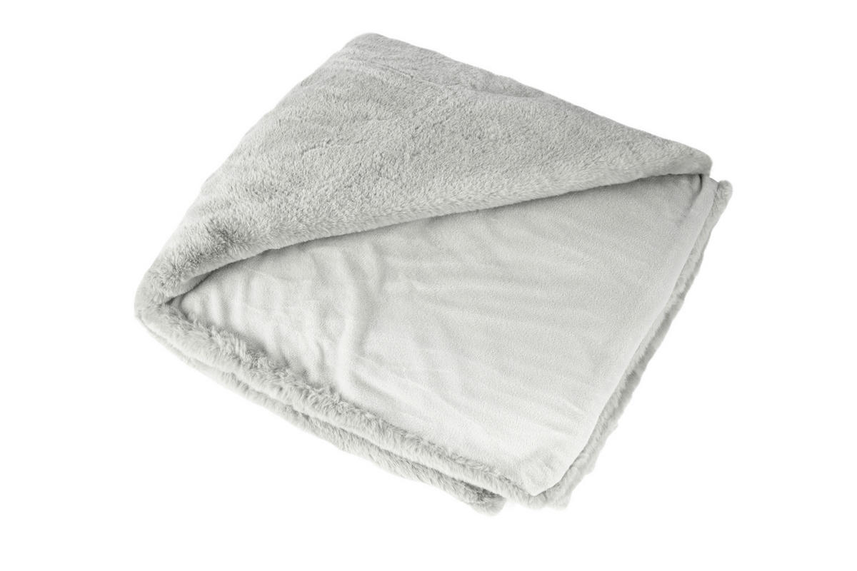 ODEJA 150/200 cm siva, srebrne barve  - srebrne barve/siva, Basics, tekstil (150/200cm)