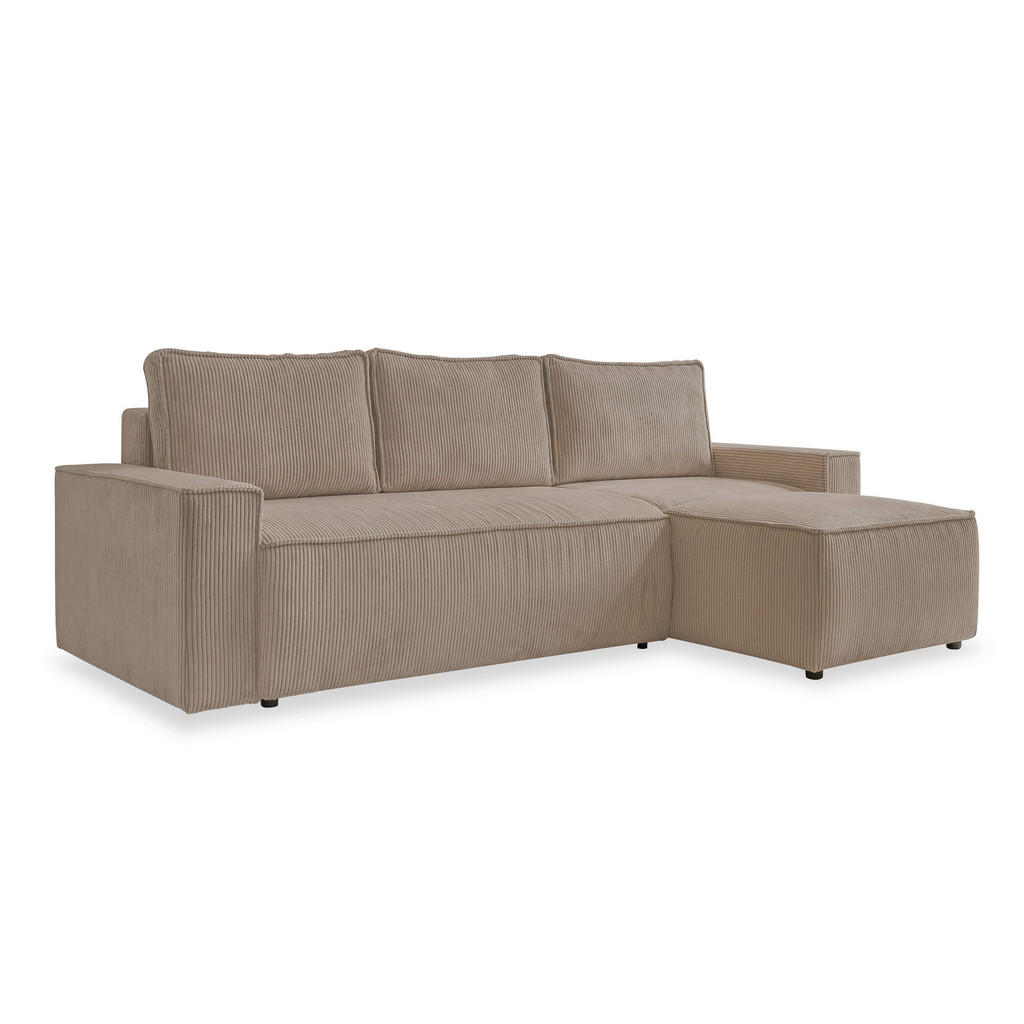 MID.YOU ROHOVÁ SEDAČKA, textil, šedohnědá