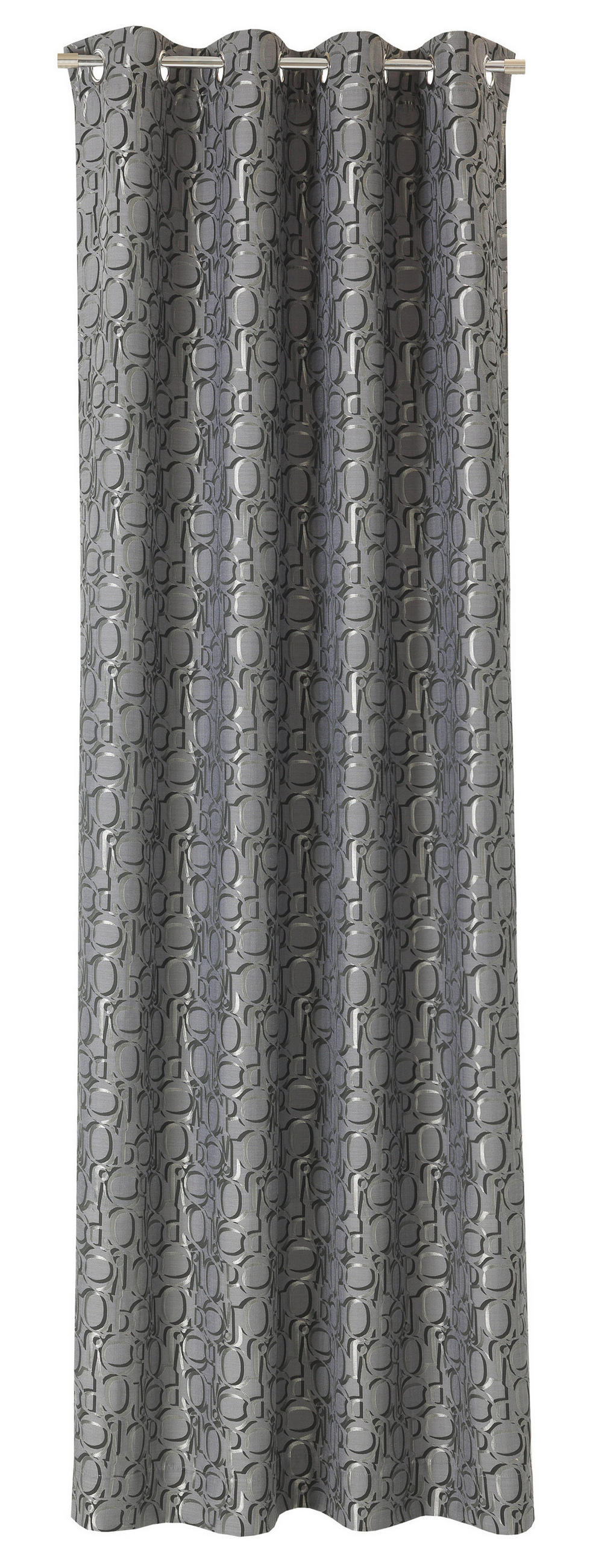 ÖSENSCHAL ORNAMENT blickdicht 140/250 cm   - Dunkelgrau/Anthrazit, Design, Textil (140/250cm) - Joop!