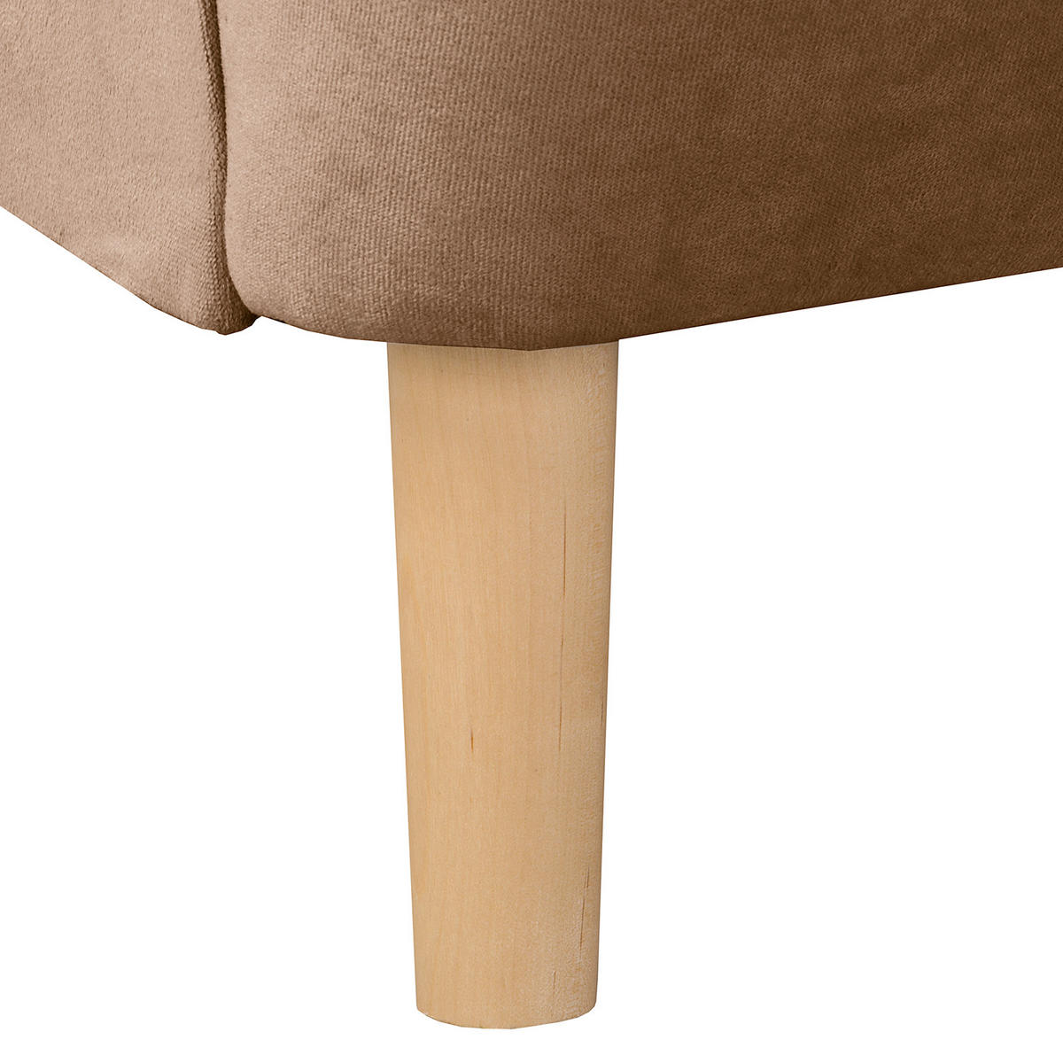 OHRENSESSEL in Samt Dunkelbraun  - Dunkelbraun, Design, Holz/Textil (84/105/90cm) - P & B