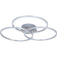 LED-DECKENLEUCHTE 71/52/9 cm   - Alufarben, Design, Kunststoff/Metall (71/52/9cm) - Novel