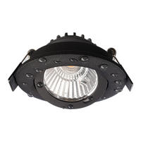 LED-EINBAUSPOT Dione 8,2/8,2/4,1 cm   - Schwarz, KONVENTIONELL, Metall (8,2/8,2/4,1cm)
