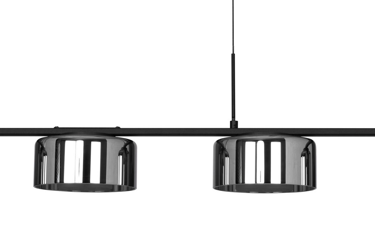 LED-HÄNGELEUCHTE Tulsa 119/15/150 cm  - Grau Hochglanz, Design, Glas/Kunststoff (119/15/150cm) - Dieter Knoll