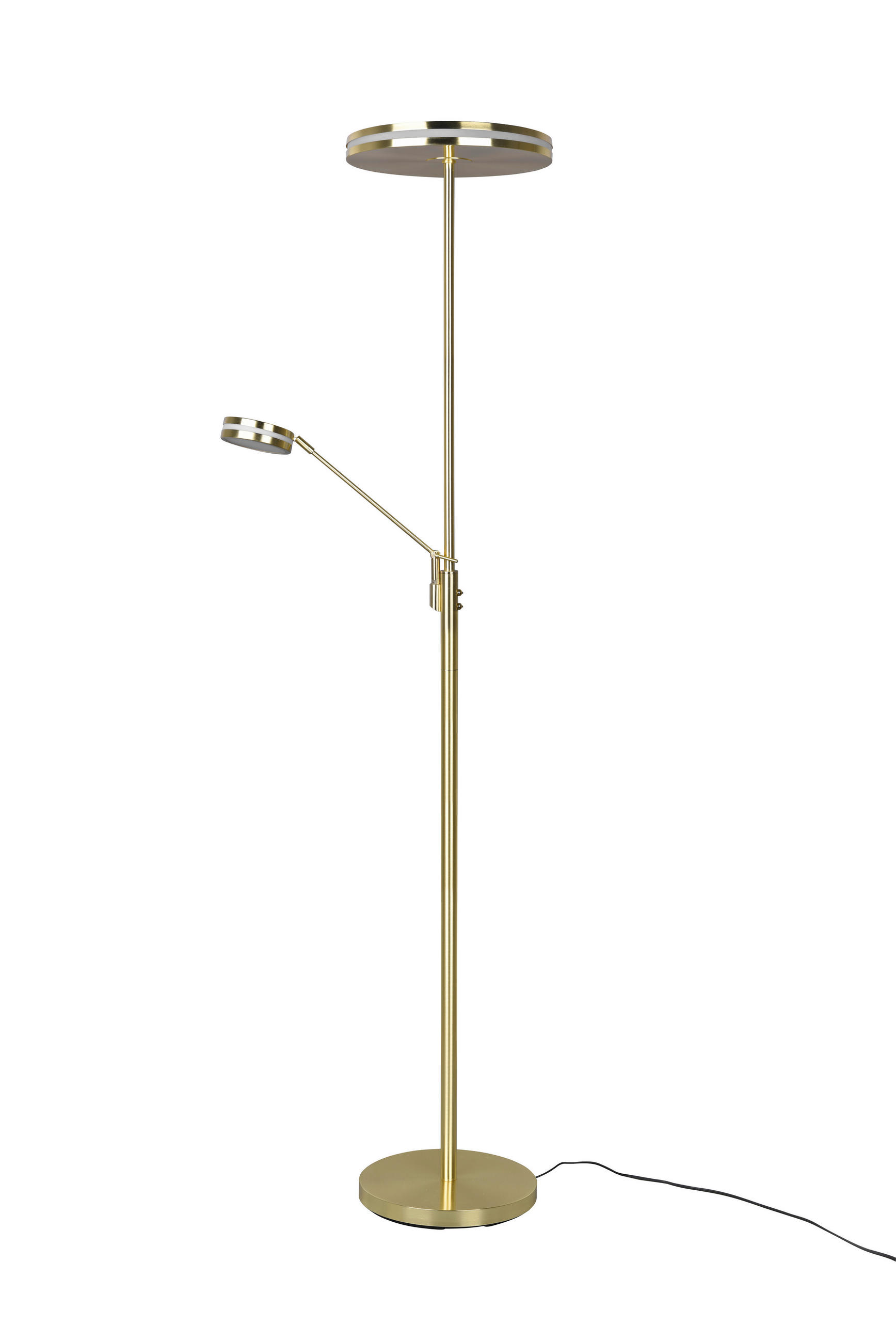LED-STEHLEUCHTE 35,2/181 cm    - Messingfarben, Basics, Metall (35,2/181cm) - Trio Leuchten