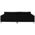ECKSOFA  in Flachgewebe Schwarz  253/177 cm  - Schwarz, Design, Textil/Metall (253/177cm) - Dieter Knoll