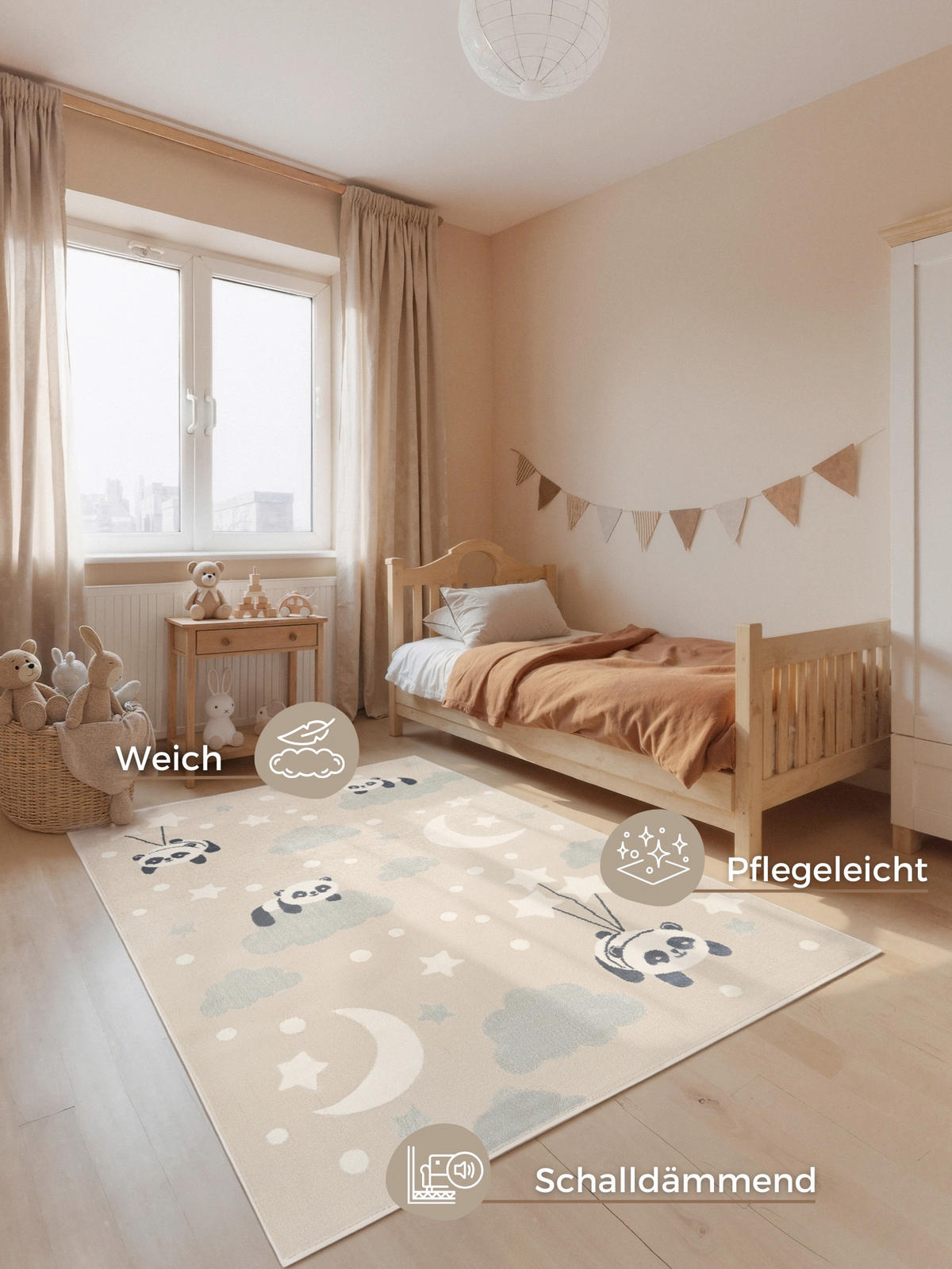 KINDERTEPPICH 120/170 cm Adventures  - Beige/Multicolor, Design, Kunststoff/Textil (120/170cm)