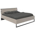BETT 180/200 cm  in Graphitfarben, Sahara  - Schwarz/Graphitfarben, Design, Holzwerkstoff/Metall (180/200cm) - Carryhome