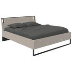 BETT 180/200 cm  in Graphitfarben, Sahara  - Schwarz/Graphitfarben, Design, Holzwerkstoff/Metall (180/200cm) - Carryhome