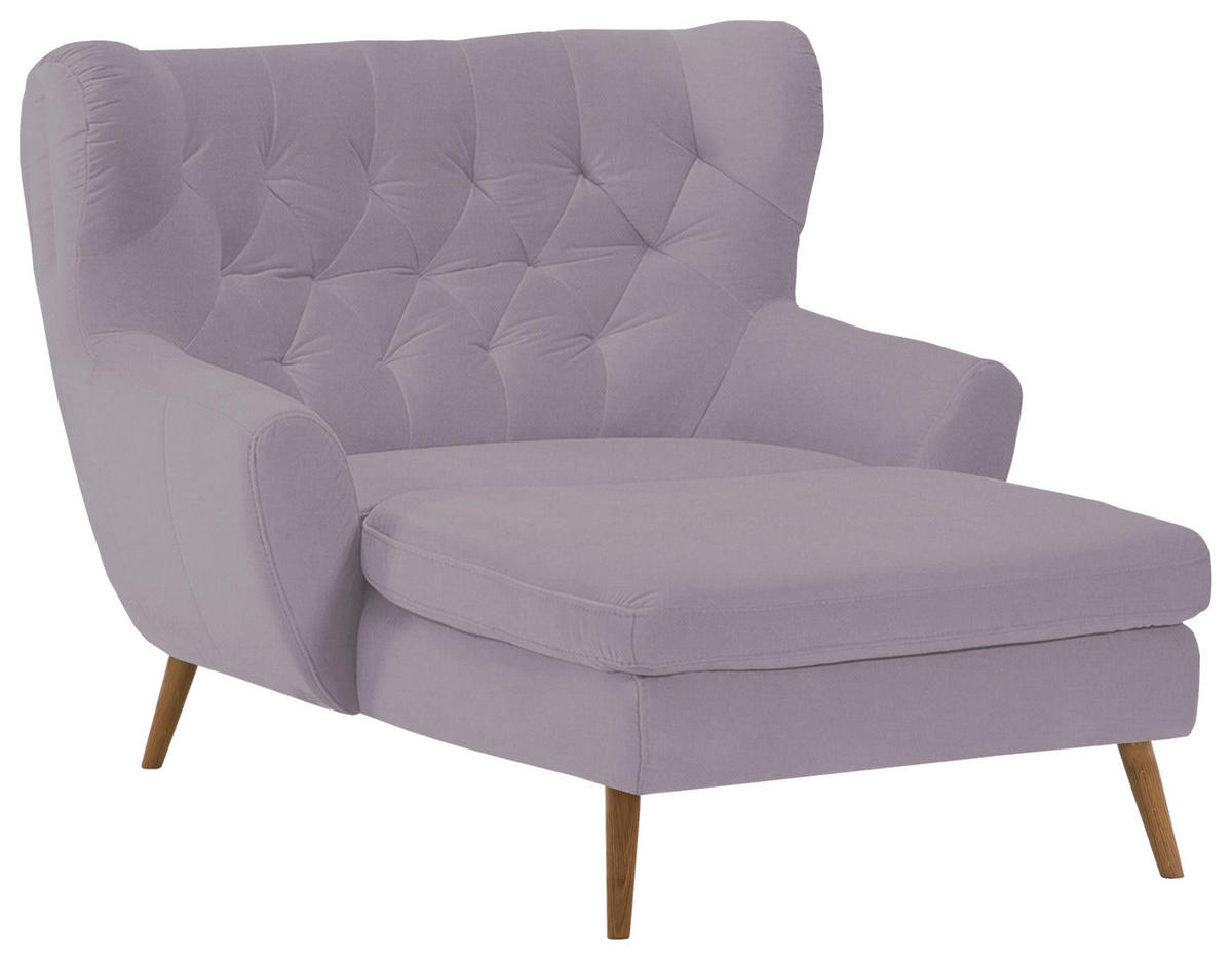 XXL-SESSEL Flachgewebe Altrosa    - Altrosa, Design, Holz/Textil (120/101/165cm) - Stylife