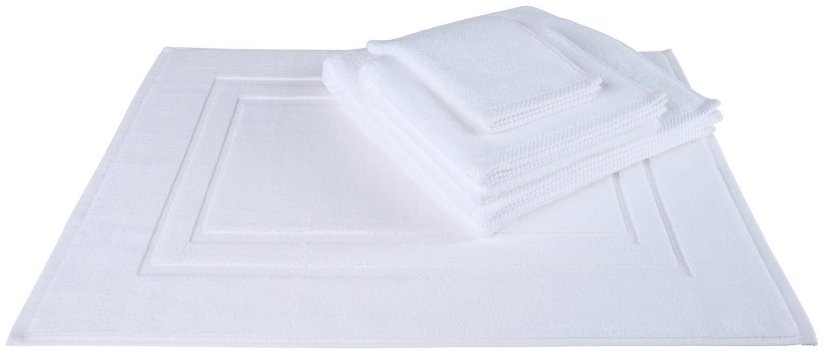 KOUPELNOVÁ PŘEDLOŽKA, 50/70 cm - bílá, textil (50/70cm) - Esposa