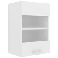 VÄGGSKÅP 40/60/31 cm  i vit  - vit/aluminiumfärg, Klassisk, metall/trämaterial (40/60/31cm) - MID.YOU