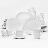 KOMBISERVICE Weiß 32-teilig Ronda  - Weiß, KONVENTIONELL, Keramik - Van Well